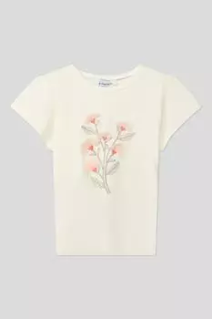 Футболка хлопковая с принтом Mayoral