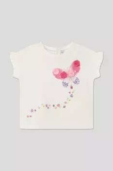 Футболка хлопковая с принтом Mayoral