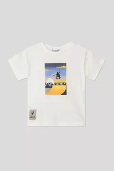 Футболка хлопковая с принтом Mayoral