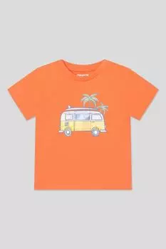 Футболка хлопковая с принтом Mayoral