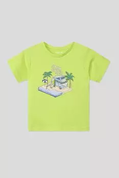 Футболка хлопковая с принтом Mayoral