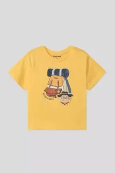 Футболка хлопковая с принтом Mayoral