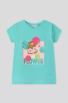 Футболка хлопковая с принтом Mayoral