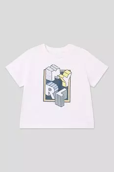 Футболка хлопковая с принтом Mayoral