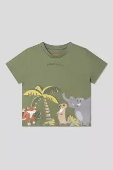 Футболка хлопковая с принтом Mayoral