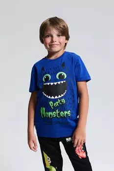 Футболка хлопковая с принтом MIMIMODA