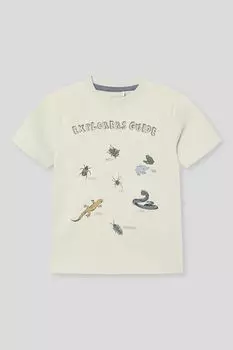 Футболка хлопковая с принтом Minymo