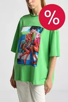 Футболка хлопковая с принтом Модели шепчутся ARTOGRAPH