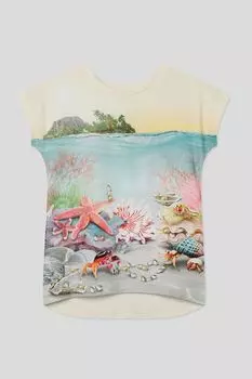 Футболка хлопковая с принтом Molo