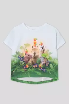 Футболка хлопковая с принтом Molo