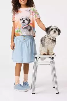 Футболка хлопковая с принтом Molo