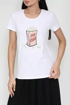 Футболка хлопковая с принтом More&More