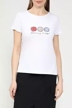 Футболка хлопковая с принтом More&More