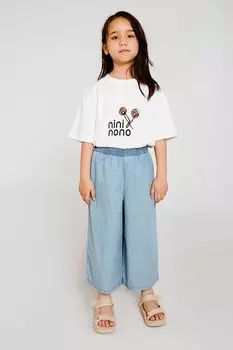 Футболка хлопковая с принтом nininono