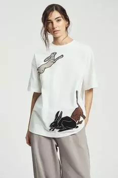 Футболка хлопковая с принтом Nume