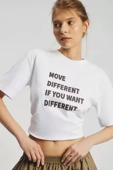 Футболка хлопковая с принтом Nume