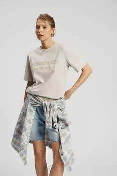 Футболка хлопковая с принтом Nume