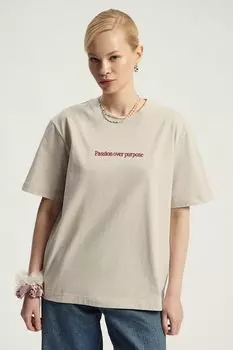 Футболка хлопковая с принтом Nume