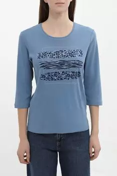 Футболка хлопковая с принтом OLSEN