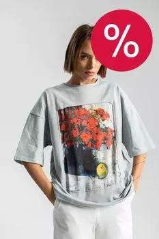 Футболка хлопковая с принтом Он приходил ARTOGRAPH