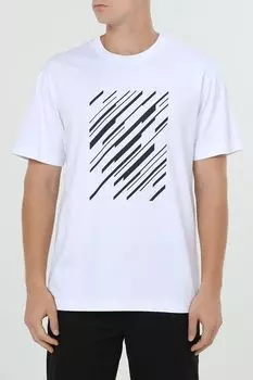 Футболка хлопковая с принтом Oulyss