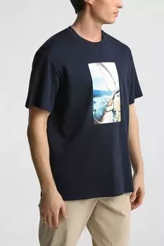 Футболка хлопковая с принтом Oulyss