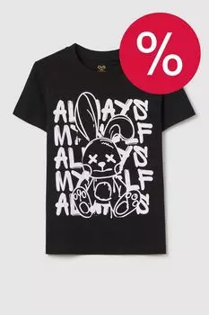 Футболка хлопковая с принтом OVS