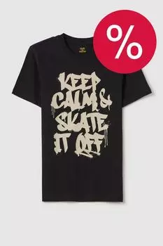 Футболка хлопковая с принтом OVS