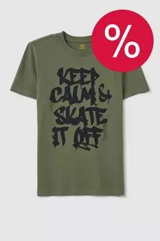 Футболка хлопковая с принтом OVS