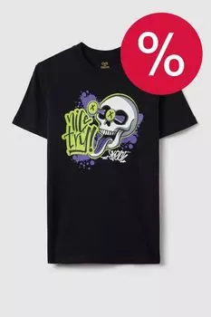 Футболка хлопковая с принтом OVS