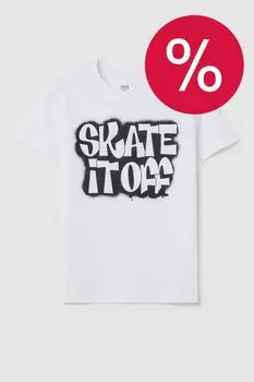 Футболка хлопковая с принтом OVS