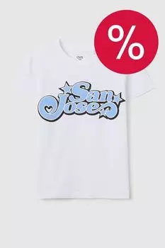 Футболка хлопковая с принтом OVS