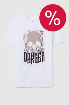 Футболка хлопковая с принтом OVS