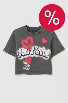 Футболка хлопковая с принтом OVS