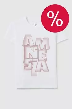 Футболка хлопковая с принтом OVS