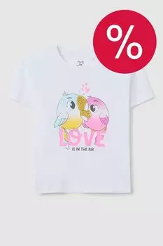 Футболка хлопковая с принтом OVS