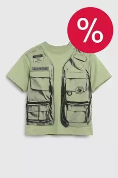 Футболка хлопковая с принтом OVS