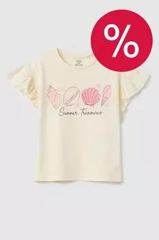 Футболка хлопковая с принтом OVS