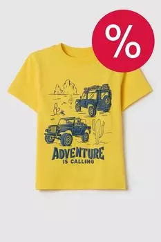 Футболка хлопковая с принтом OVS