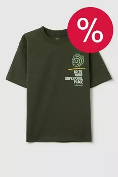 Футболка хлопковая с принтом OVS