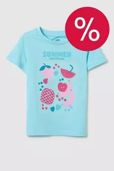 Футболка хлопковая с принтом OVS