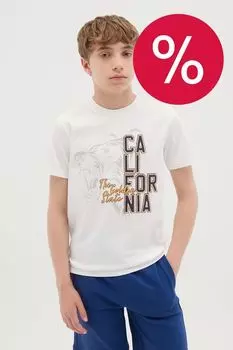 Футболка хлопковая с принтом OVS