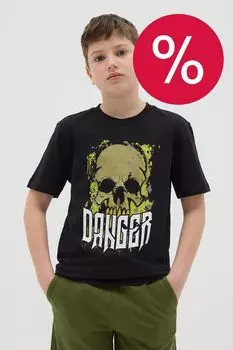 Футболка хлопковая с принтом OVS