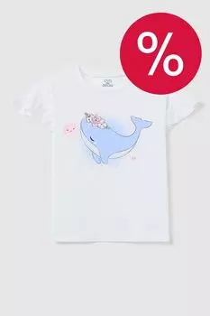 Футболка хлопковая с принтом OVS