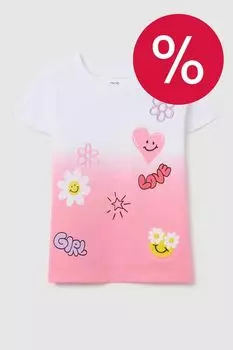 Футболка хлопковая с принтом OVS