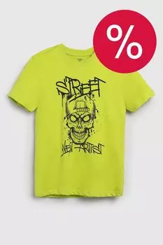 Футболка хлопковая с принтом OVS