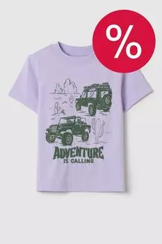 Футболка хлопковая с принтом OVS