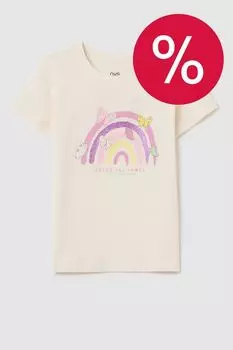 Футболка хлопковая с принтом OVS