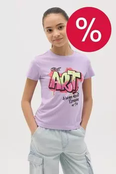 Футболка хлопковая с принтом OVS