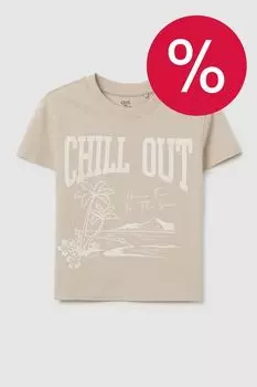 Футболка хлопковая с принтом OVS